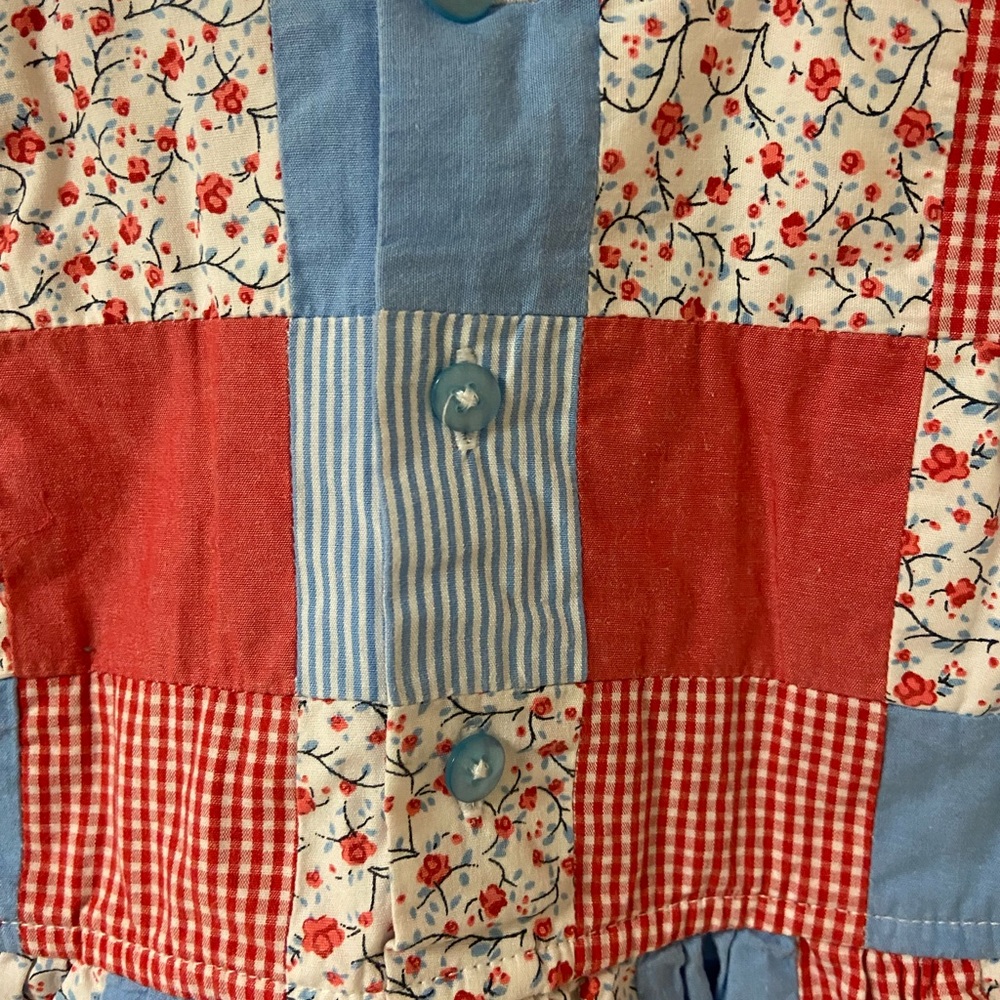 2nd Step Girls Patch Work Dress Sleeveless Size 24 Mo. - Picture 6 of 7